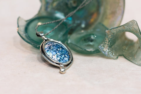 Silver 925 roman glass pendante