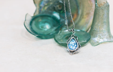 Silver 925 roman glass pendant