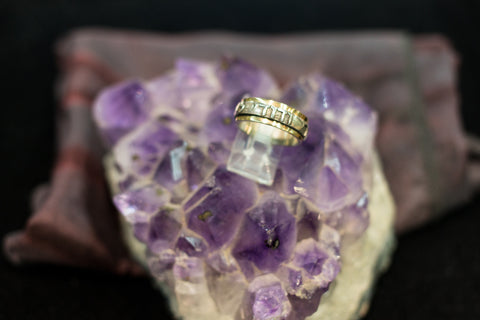 Blessing ring silver 925 and gold 14k