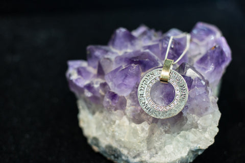 Blessing necklace silver 925 and gold 14k