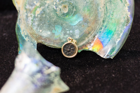 Widdow's mite 14k pendant.