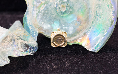 Widdow's mite 14k gold pendant.