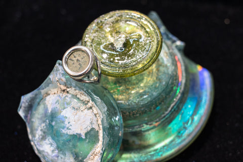 Widdow's mite ring silver 925.