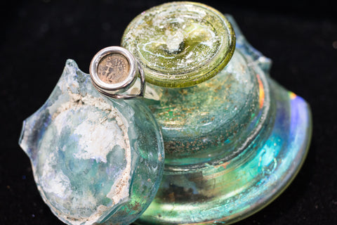 Widdow's mite ring silver 925.