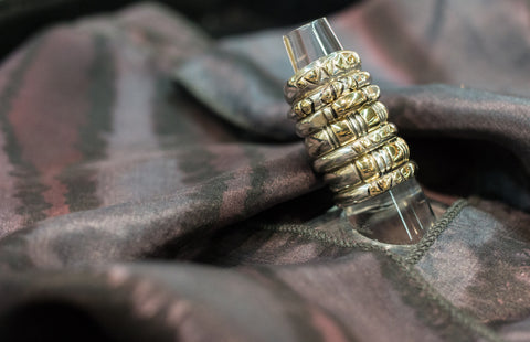 14k Gold and silver 925 rings.