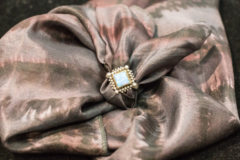 14k Gold and silver 925 ring with Opal stone.